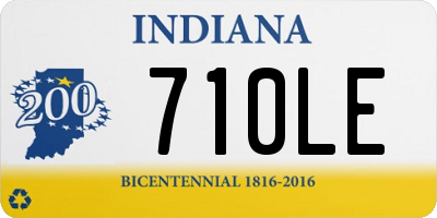 IN license plate 710LE