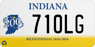 IN license plate 710LG