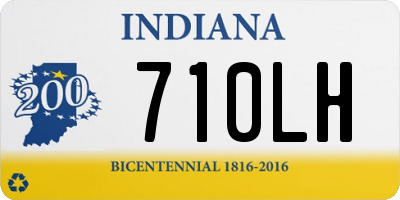 IN license plate 710LH