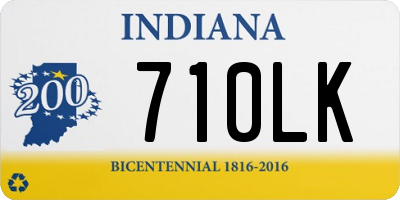 IN license plate 710LK