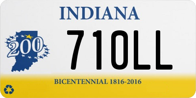 IN license plate 710LL