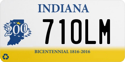 IN license plate 710LM