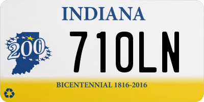 IN license plate 710LN