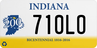 IN license plate 710LO