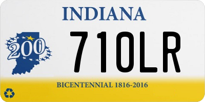 IN license plate 710LR