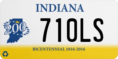 IN license plate 710LS