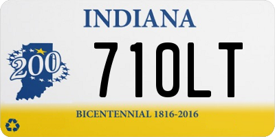 IN license plate 710LT