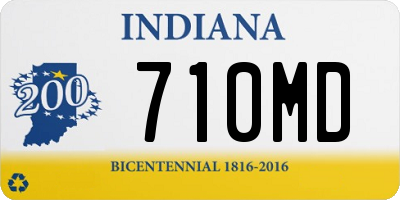 IN license plate 710MD