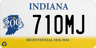 IN license plate 710MJ