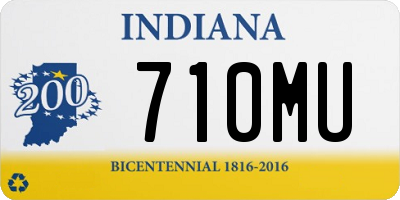 IN license plate 710MU