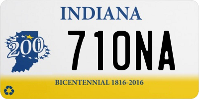 IN license plate 710NA