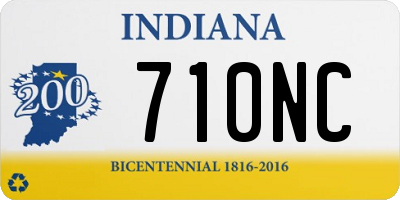 IN license plate 710NC