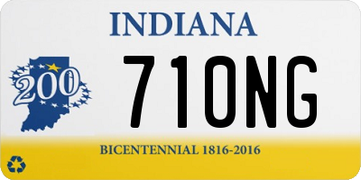 IN license plate 710NG