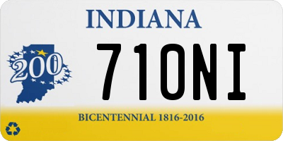 IN license plate 710NI