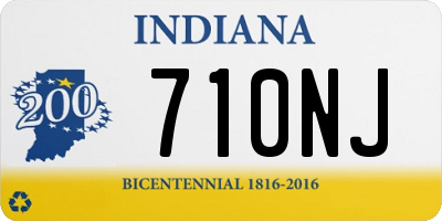 IN license plate 710NJ