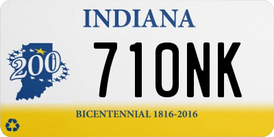 IN license plate 710NK