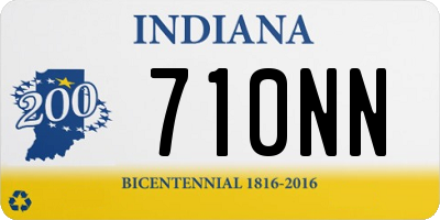 IN license plate 710NN