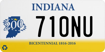 IN license plate 710NU