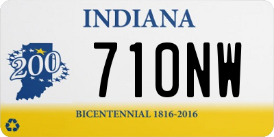 IN license plate 710NW