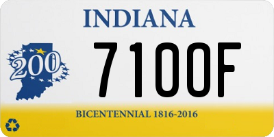 IN license plate 710OF