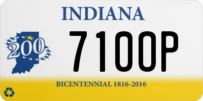 IN license plate 710OP