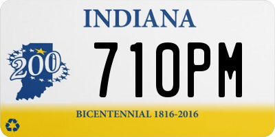 IN license plate 710PM