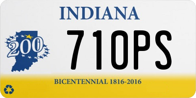 IN license plate 710PS