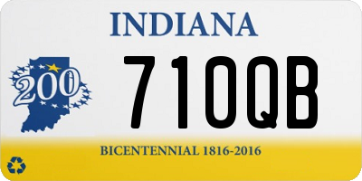 IN license plate 710QB
