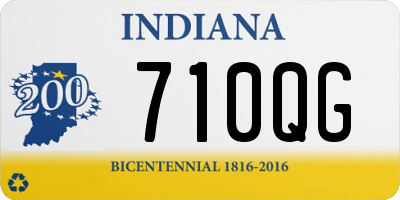 IN license plate 710QG