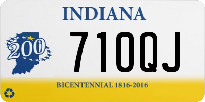 IN license plate 710QJ