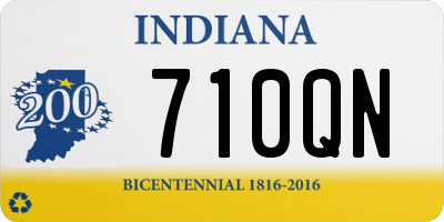 IN license plate 710QN