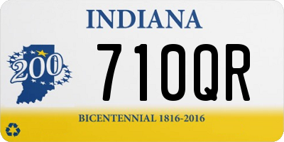 IN license plate 710QR