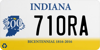 IN license plate 710RA