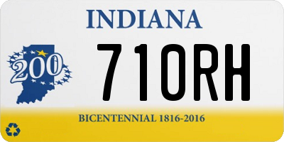 IN license plate 710RH