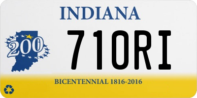 IN license plate 710RI