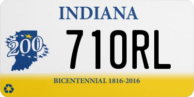 IN license plate 710RL