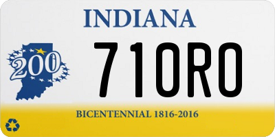 IN license plate 710RO