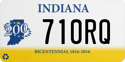 IN license plate 710RQ