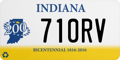 IN license plate 710RV