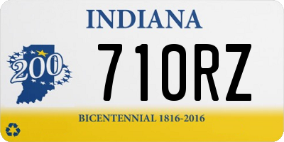 IN license plate 710RZ