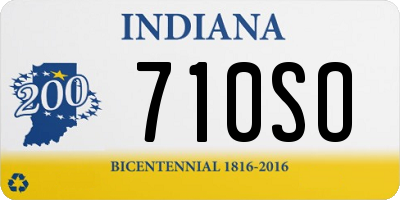 IN license plate 710SO