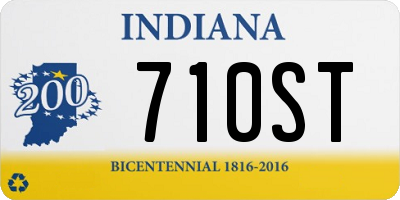 IN license plate 710ST