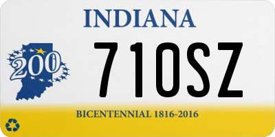 IN license plate 710SZ