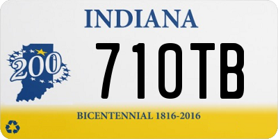 IN license plate 710TB