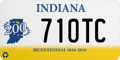 IN license plate 710TC