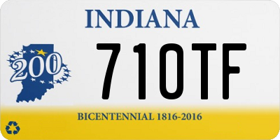 IN license plate 710TF