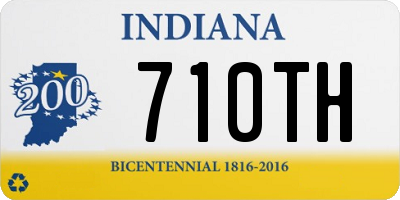 IN license plate 710TH