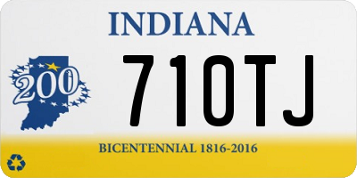 IN license plate 710TJ