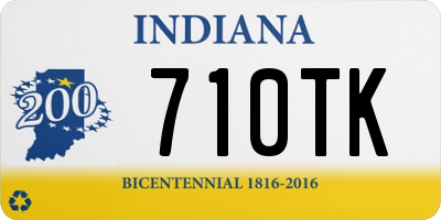 IN license plate 710TK
