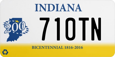 IN license plate 710TN